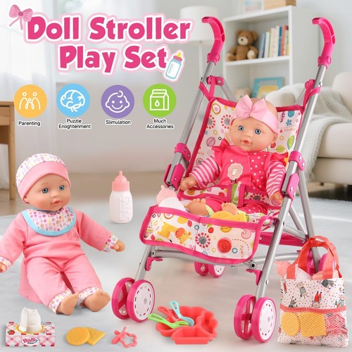 Baby doll stroller set - baby,